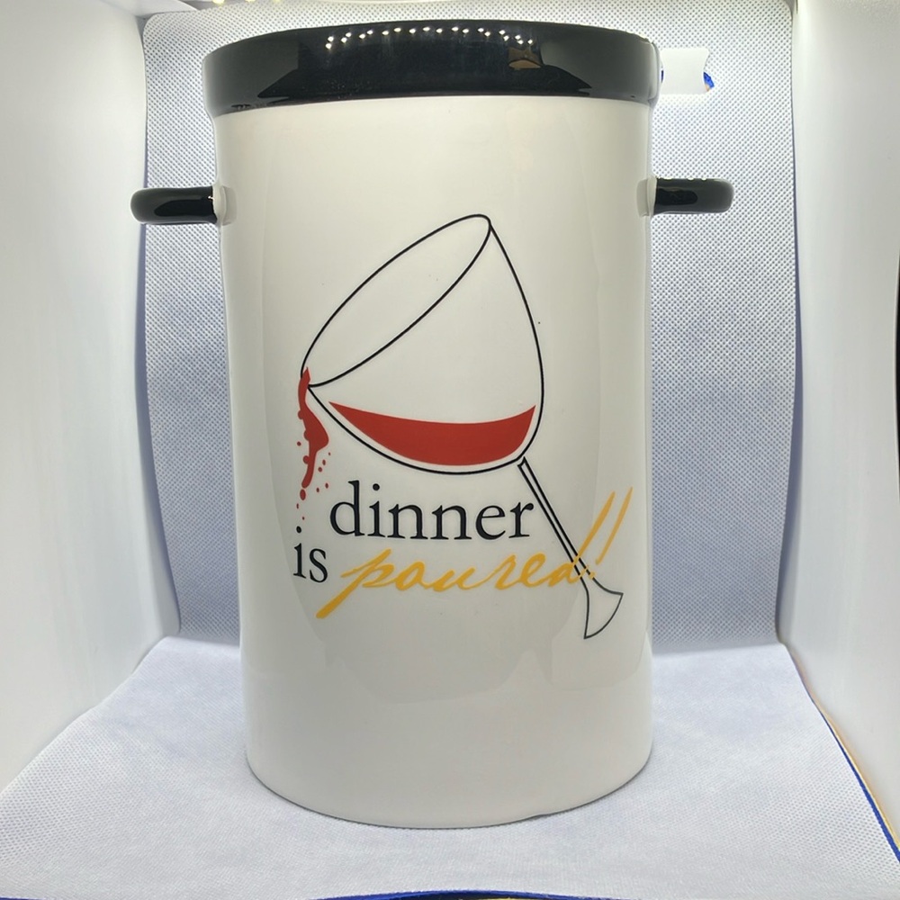 Swoozies "Dinner is Poured" Wine Cooler Ice Bucket